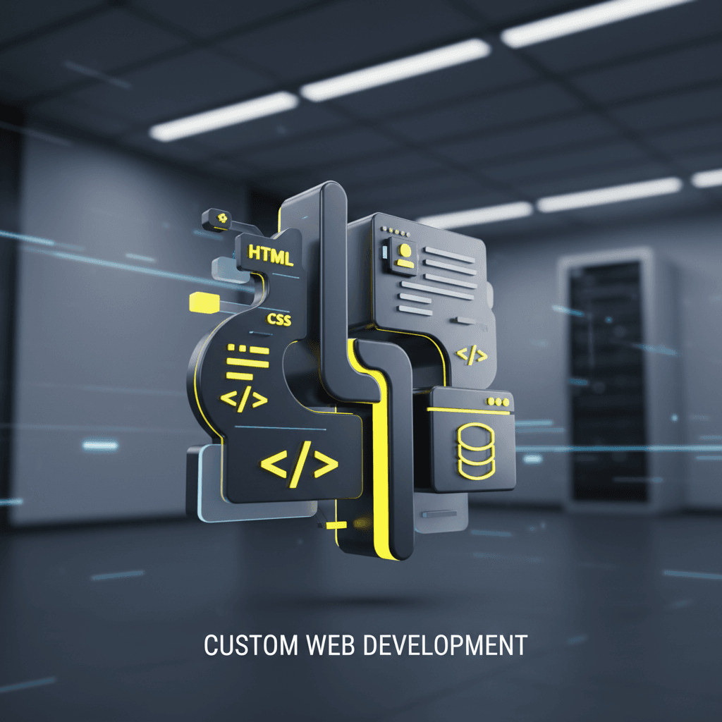 Custom web development visualization